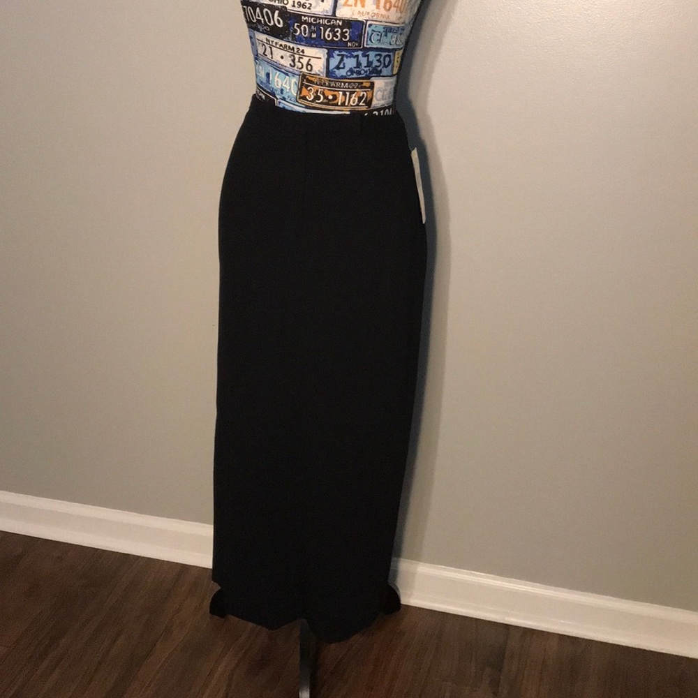 100% wool maxi skirt